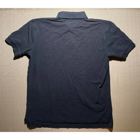 Tommy Hilfiger Mens XL Polo Black 40’s TWO PLY COTTON Embroidered Logo RARE - Picture 4 of 4